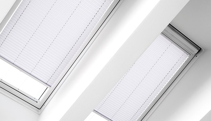 Tende per finestre a tetto plissettate