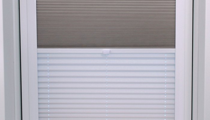 Tende a doppia plissettatura