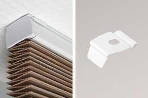 Montaggio della tenda plissettata a soffitto