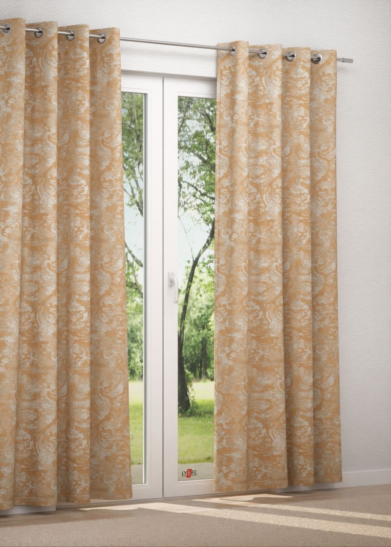 Ösenschal in orange