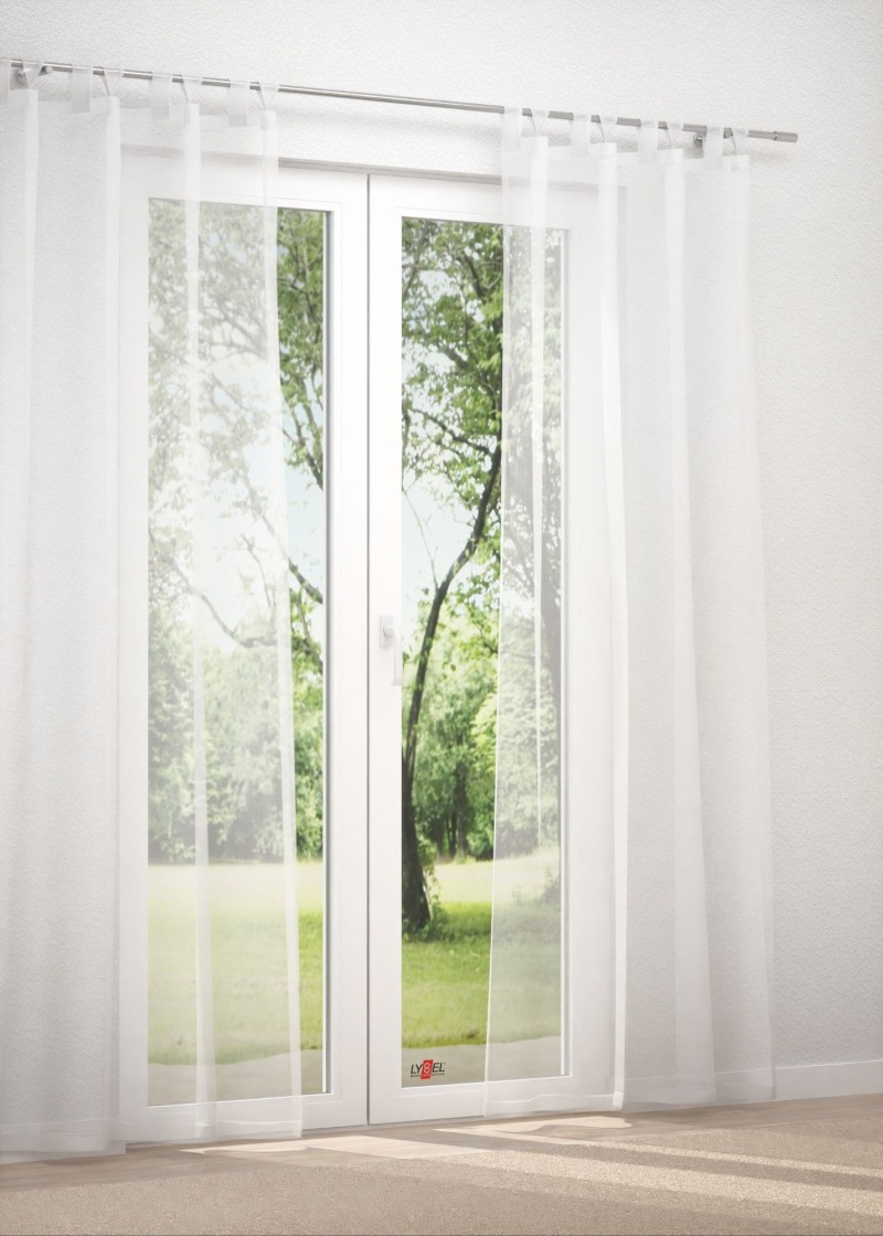 Schlaufenschal in weiß