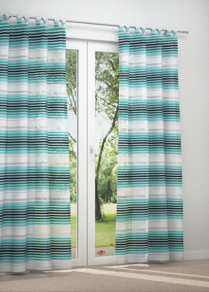 Schlaufenschal in blau