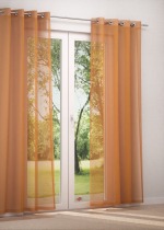 Ösenschal in Orange