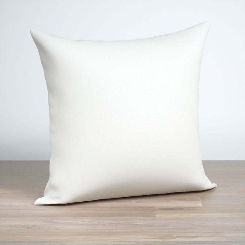 Dekokissen quadratisch in weiß