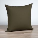 Dekokissen quadratisch in braun