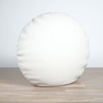 Dekokissen rund in weiß