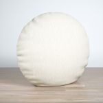 Dekokissen rund in weiß