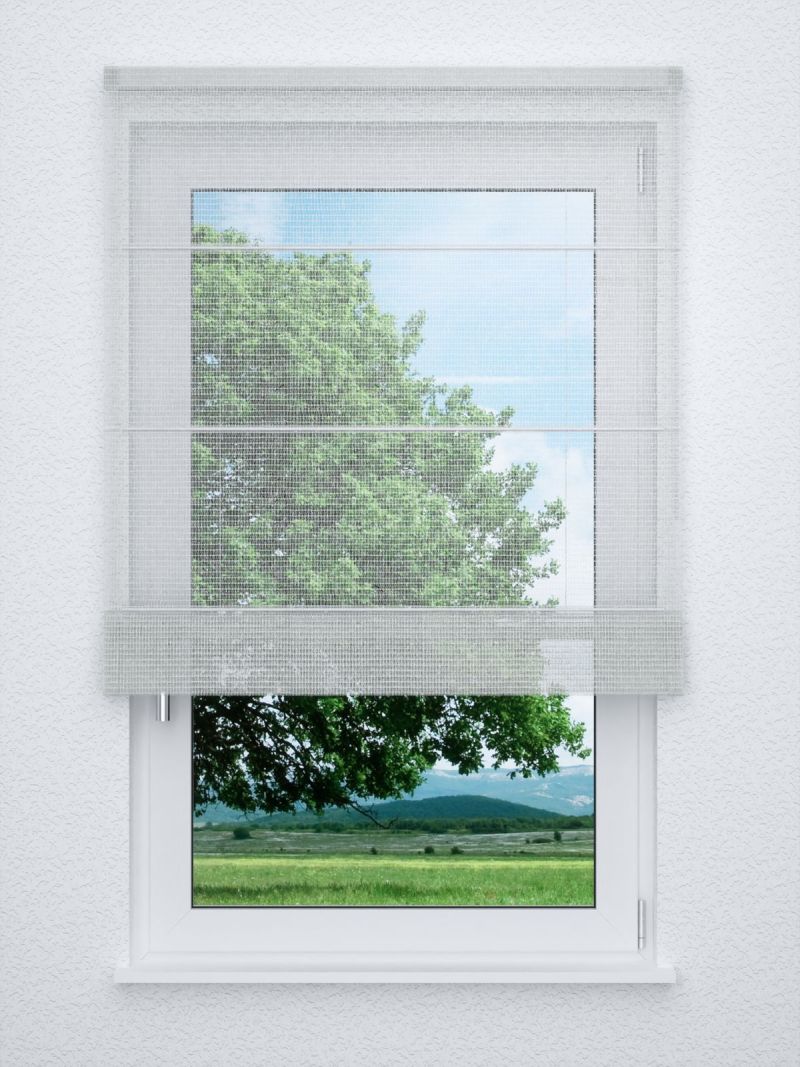 Raffrollo classic in Weiß