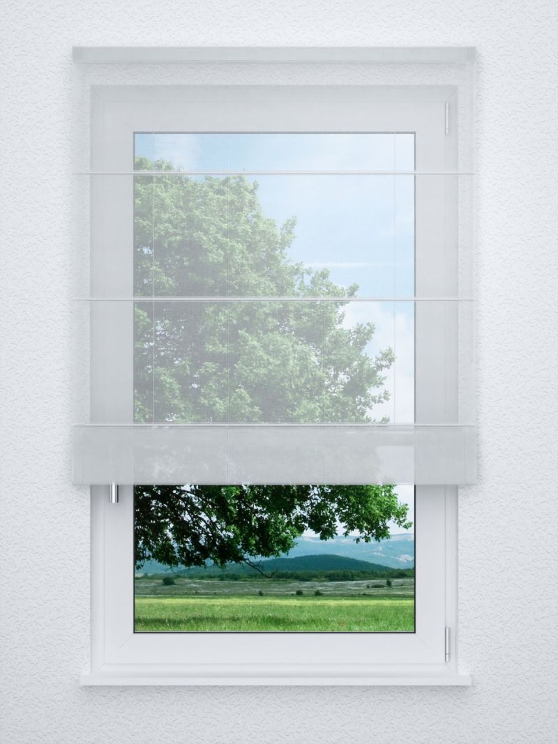 Raffrollo classic in Weiß