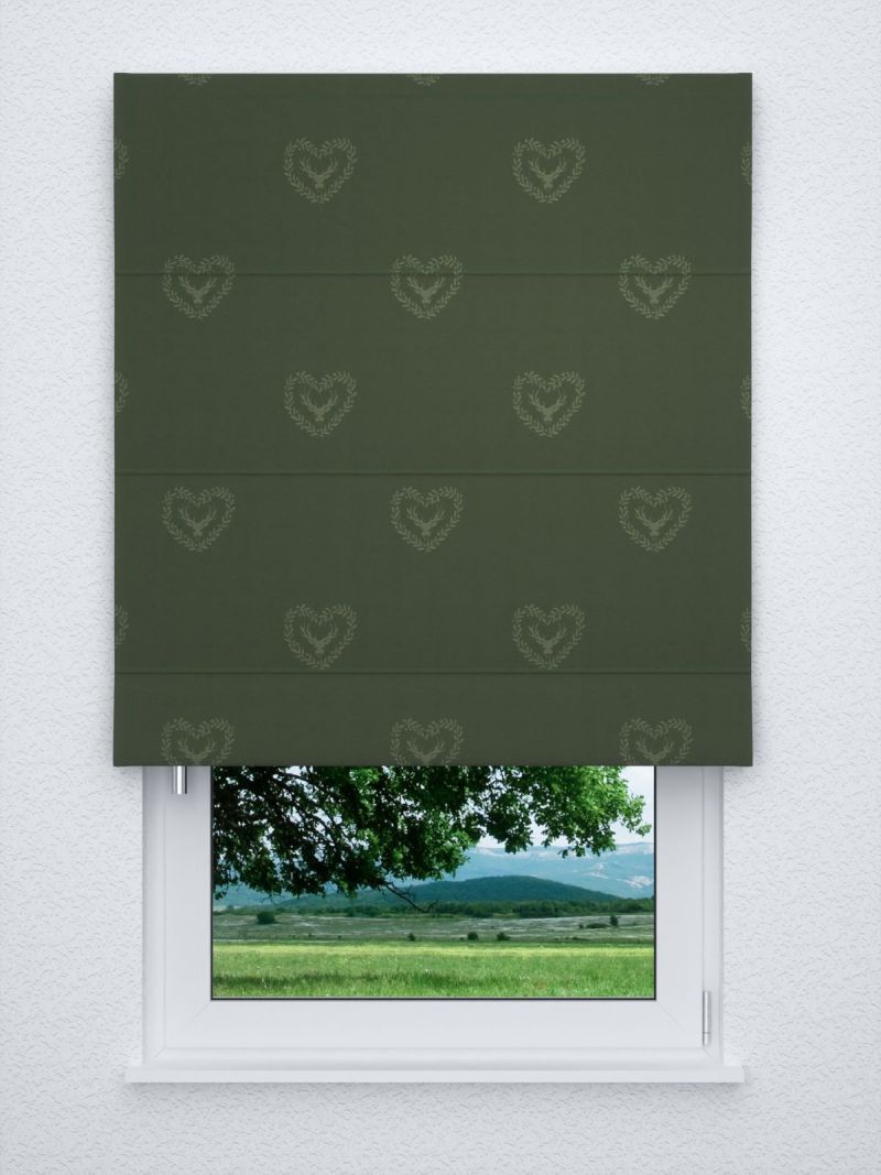 Raffrollo classic in Grün