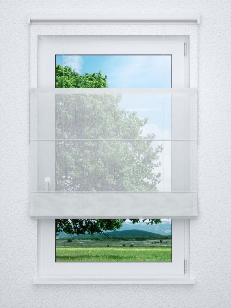 Raffrollo professional in weiß