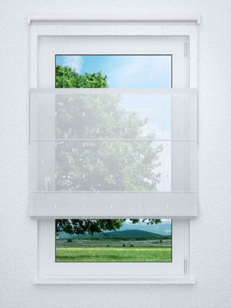 Raffrollo professional in weiß