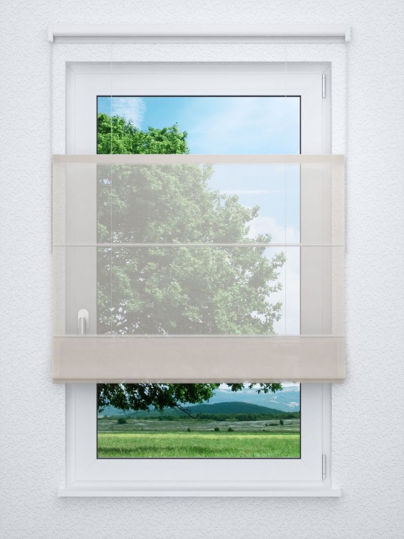 Raffrollo professional in Weiß