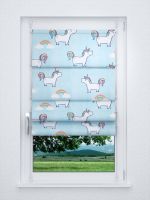 Raffrollo smart in Blau