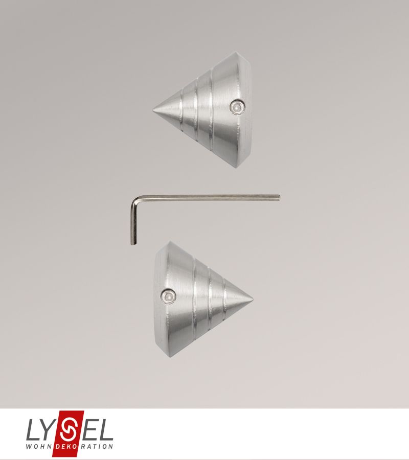 Lysel - 1 Paar Endstücke Kegel für Topaz-Stangen