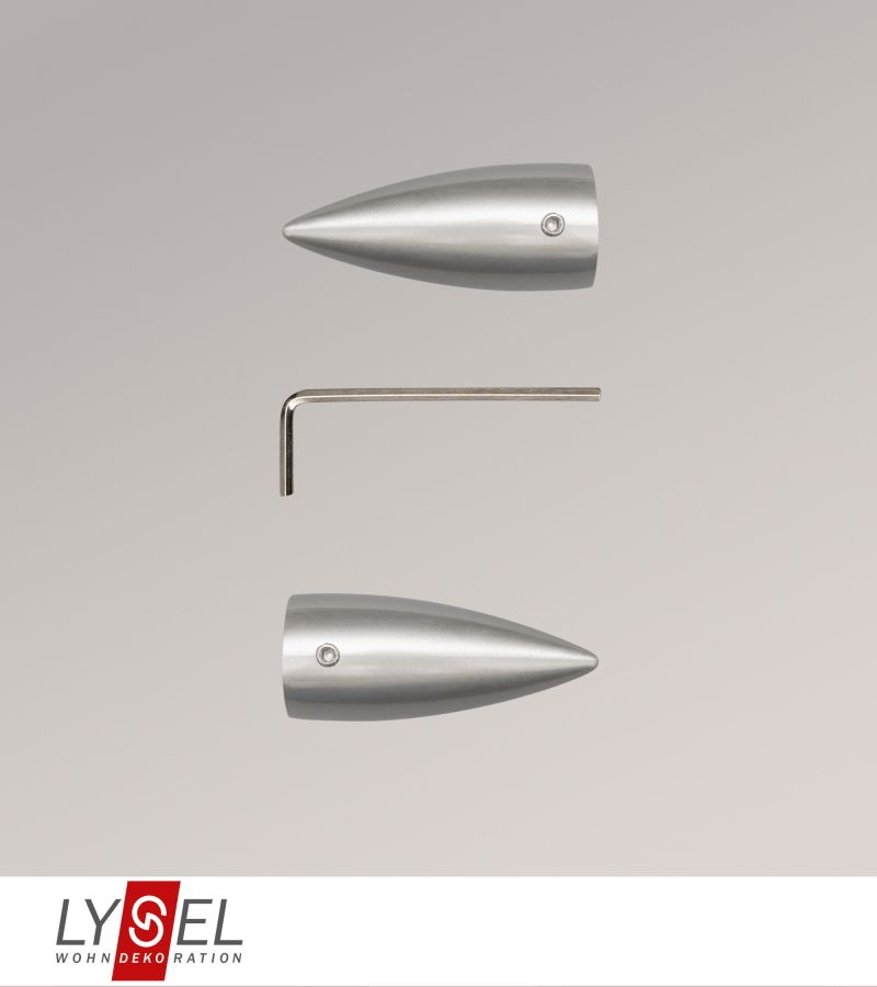 Lysel - 1 Paar Endstücke Patrone für Topaz-Stangen