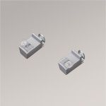 Vorschau Klemmträger Decomatic mit Spannschuhplättchen #1W grau