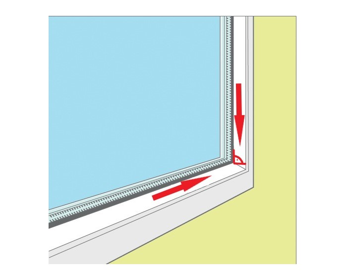 listello smussato per vetri