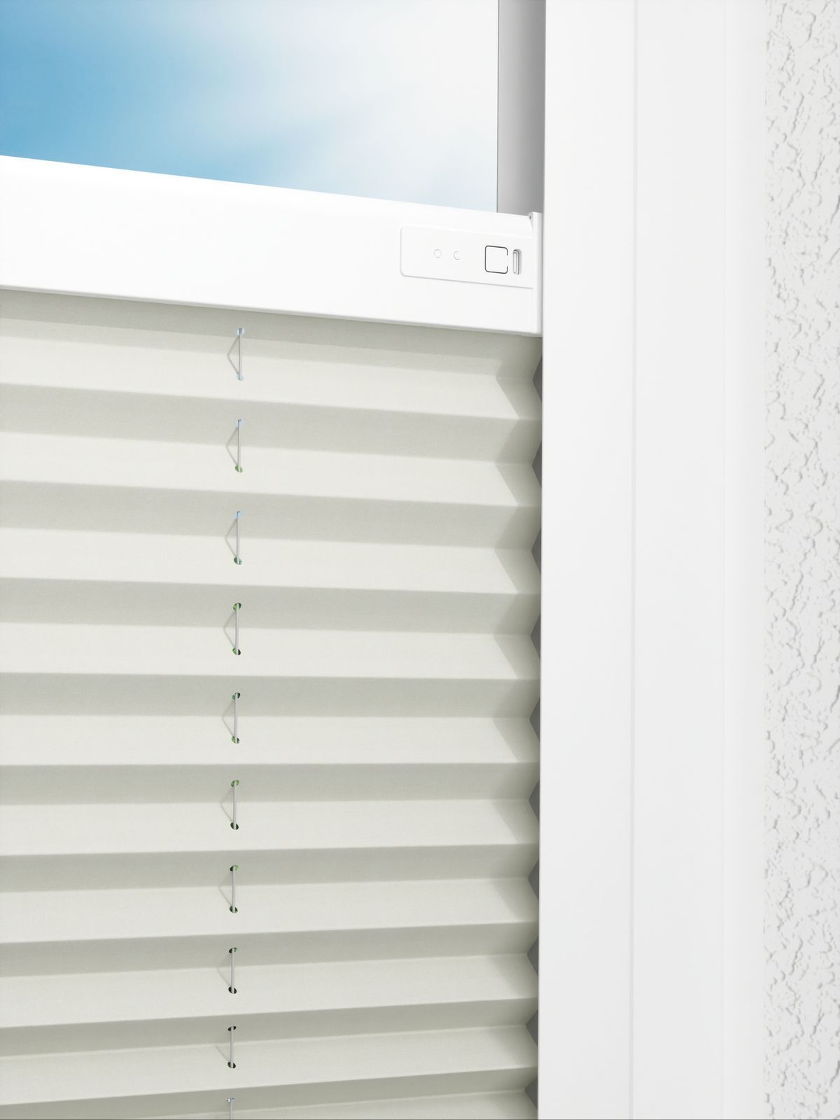 Detailansicht LYSEL HOME Plissee 212A Aralia Pearl