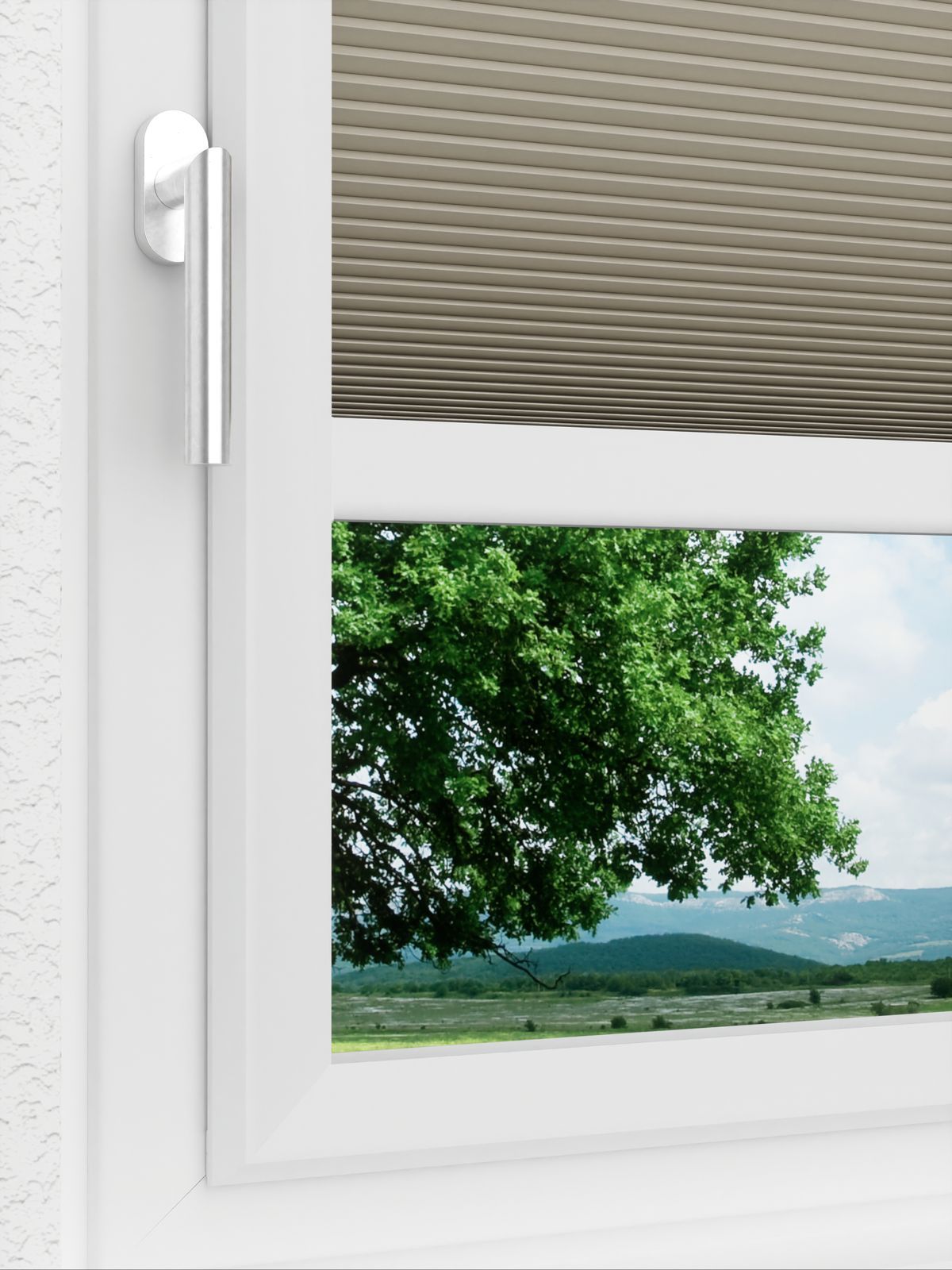 Detailansicht LYSEL HOME Plissee 001A Alba LI Wabe