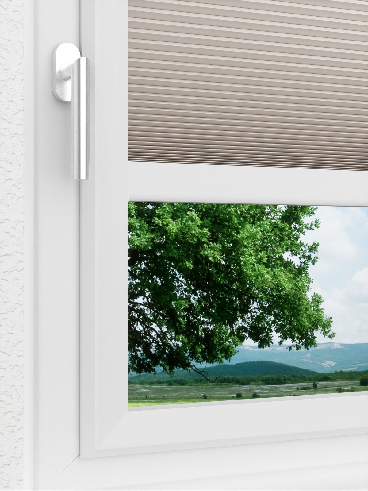 Detailansicht LYSEL HOME Plissee 011A Alba LI Wabe