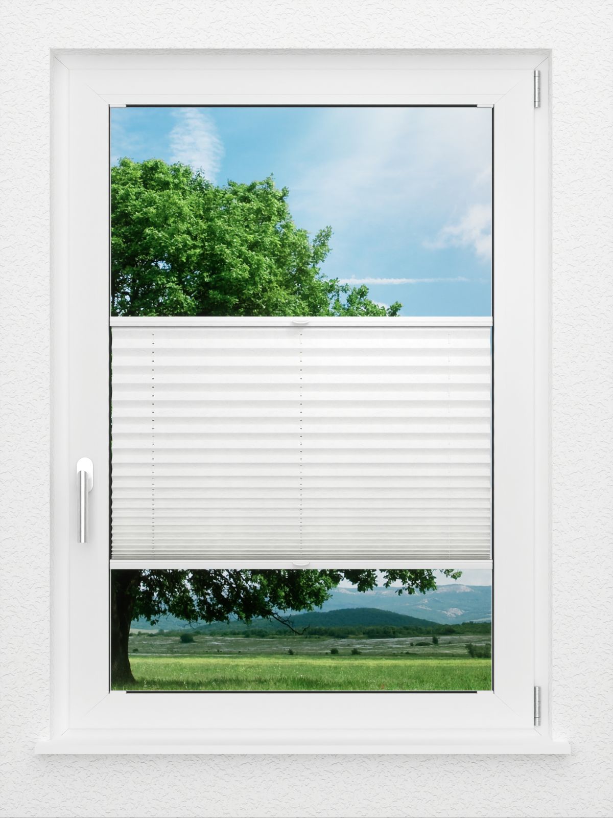 Detailansicht LYSEL HOME Plissee 124A Abelia Pearl