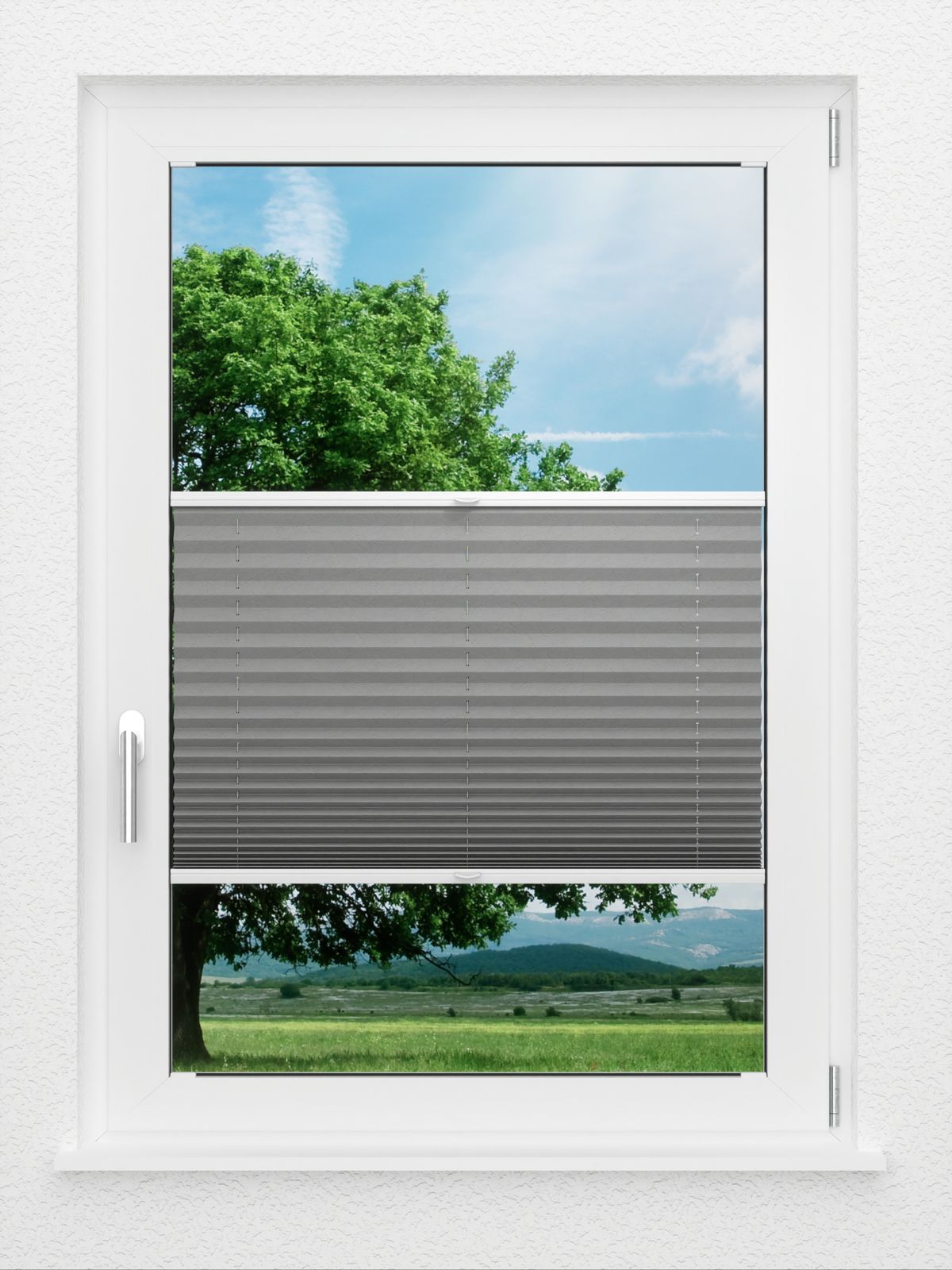 Detailansicht LYSEL HOME Plissee 136A Abelia Pearl