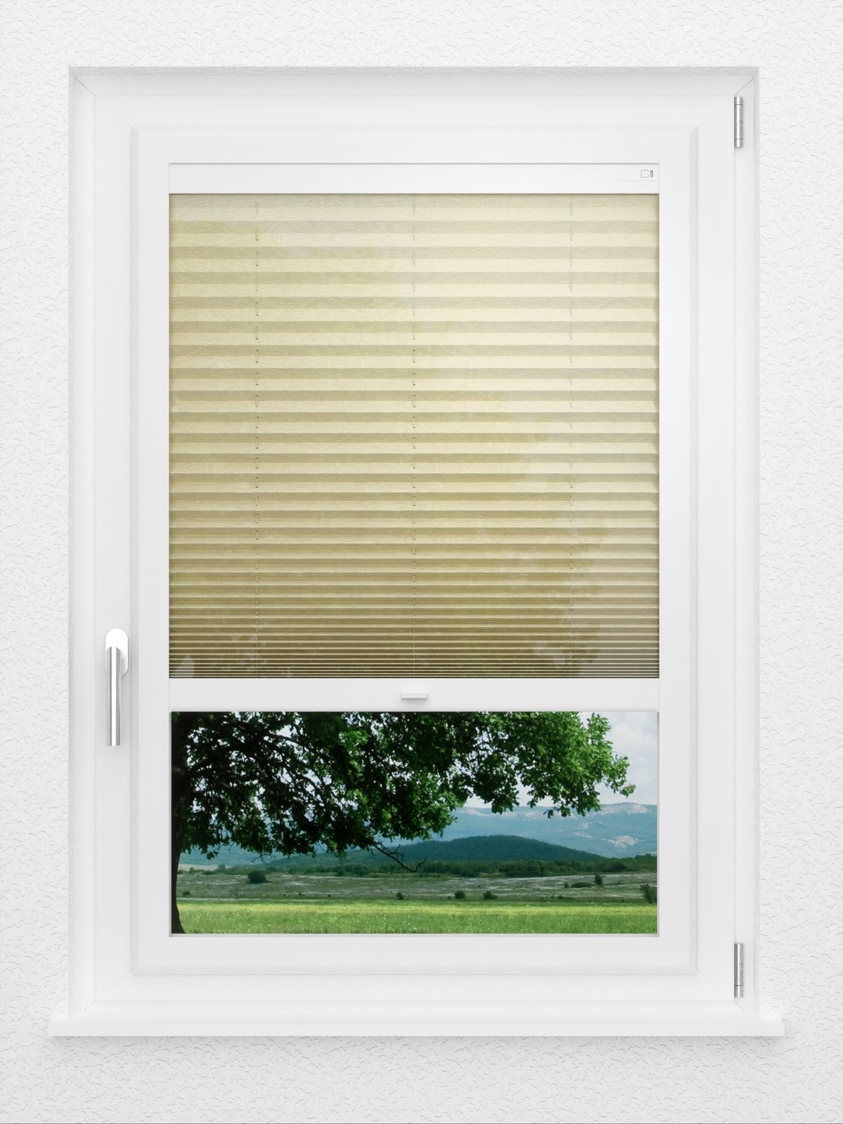 Detailansicht LYSEL HOME Plissee 424A Jute Blop