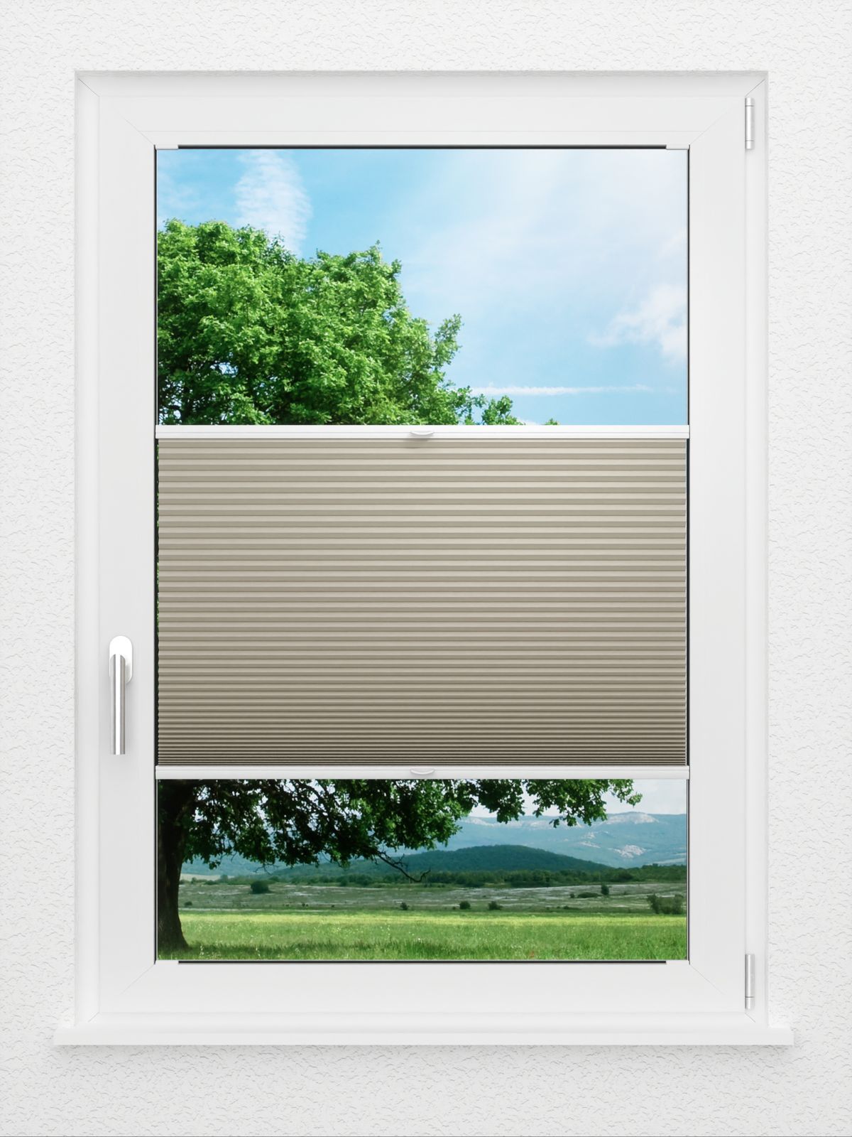 Detailansicht LYSEL HOME Plissee 001A Alba LI Wabe