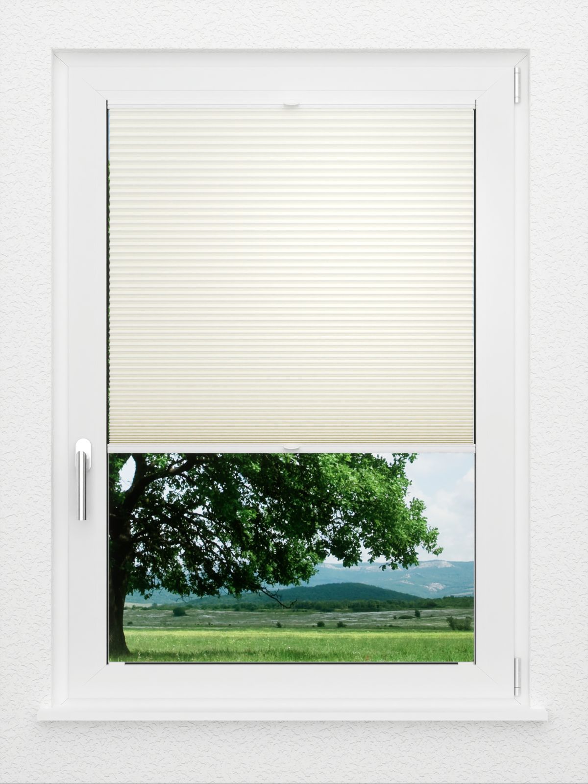 Detailansicht LYSEL HOME Plissee 017A Calluna Wabe