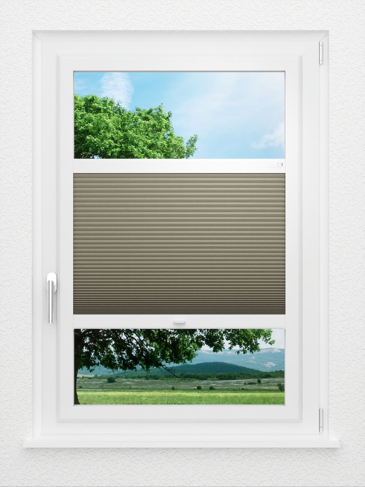 Detailansicht LYSEL HOME Plissee 010A Calluna Wabe