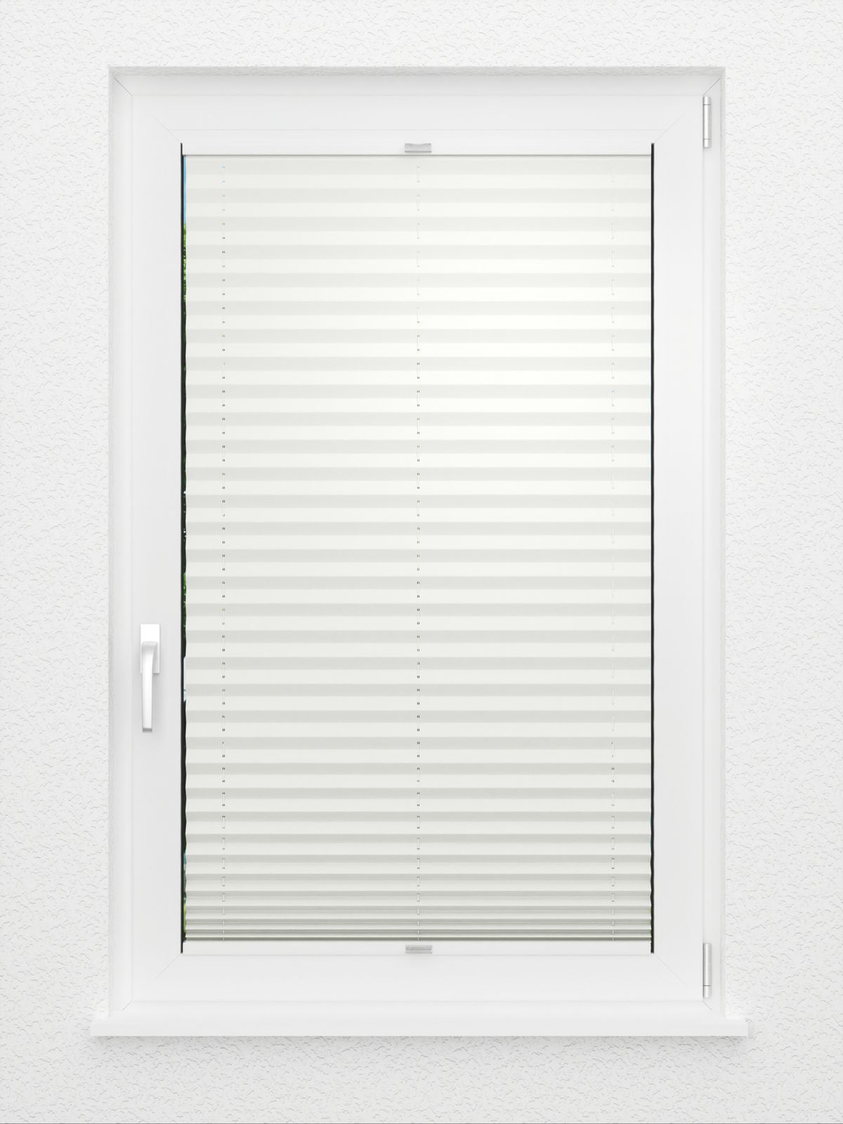 Detailansicht Plissee Krepp Perl B1 01.0504