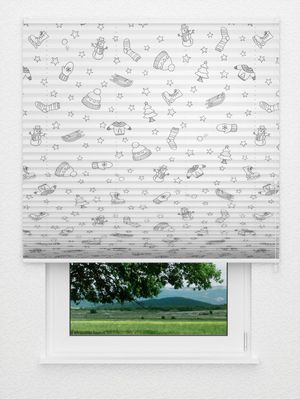 Plissee Winter Fun Screenlight 6901.4165 Fensteransicht