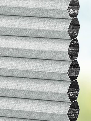 Stoff Plissee Maßanfertigung DUETTE® Perea Blackout 10.729