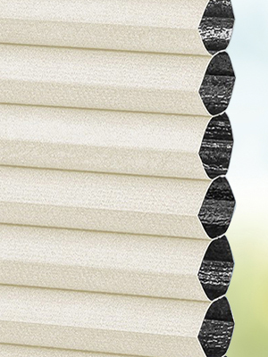 Stoff Plissee Maßanfertigung DUETTE® Perea Blackout 02.729