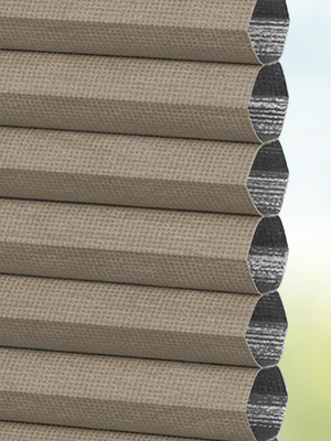 Stoff Plissee Maßanfertigung DUETTE® Peonia Blackout 80.929