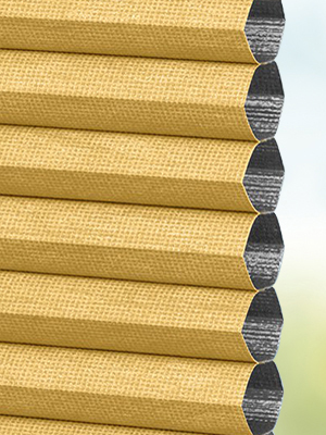 Stoff Plissee Maßanfertigung DUETTE® Peonia Blackout 01.929