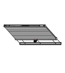 Tenda plissettata per giardini d'inverno Decomatic P 3600