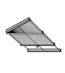 Tenda plissettata per giardini d'inverno P3650