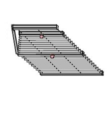 Tenda plissettata per giardini d'inverno P3662