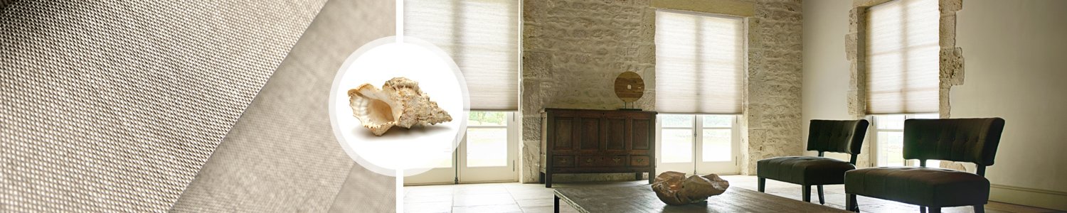 Tende plissettate beige su misura