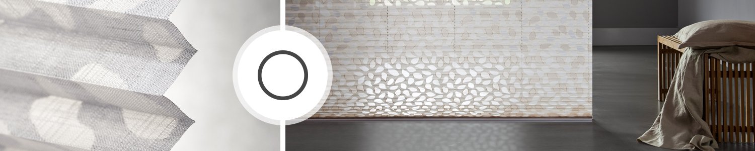 Tende plissettate trasparenti