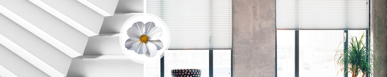 Tende plissettate bianche su misura