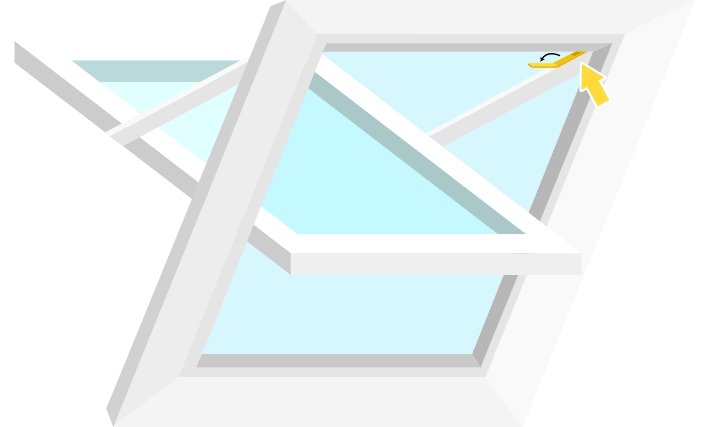 Posizione della targhetta Roto